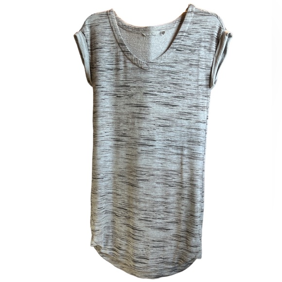 Athleta Dresses & Skirts - Athleta EUC v neck gray and black sleeveless sweatshirt dress. Size small